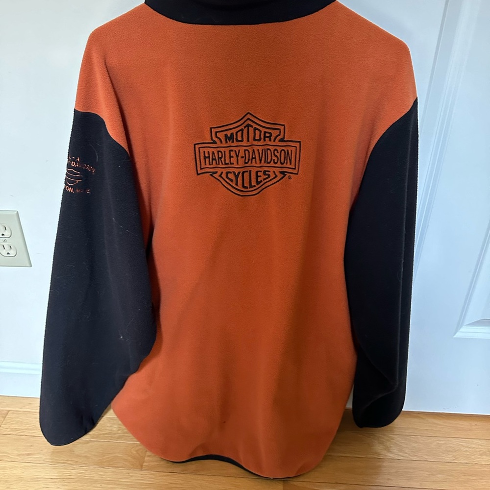 Men’s Vintage Harley Davidson 3/4 zip fleece